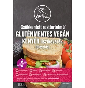 SZAFI FREE CSÖKKENTETT ROSTTARTALMÚ GLUTÉNMENTES VEGÁN KENYÉR LISZTKEVERÉK (ÉLESZTŐS) 1000G