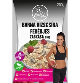 SZAFI FREE BARNA RIZSCSÍRA FEHÉRJÉS ZABKÁSA ALAP 200G