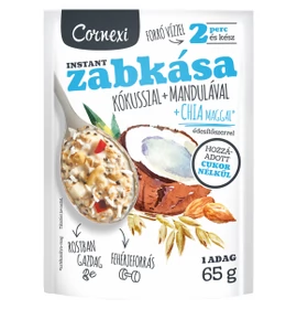 CORNEXI KÓKUSZOS-MANDULÁS-CHIA MAGOS ZABKÁSA HOZZÁADOTT CUKOR NÉLKÜLI 65G
