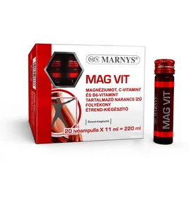 MARNYS® MAG VIT MAGNÉZIUMOT TARTALMAZÓ FOLYÉKONY ÉTREND-KIEGÉSZÍTŐ / 20 DB X 11 ML IVÓAMPULLA