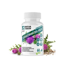 Natur Tanya® Szerves Máriatövis mag kivonat kolinnal - 160mg szilimarin tartalommal a máj egészségéért!
