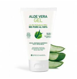 Specchiasol® Aloe vera elsősegély gél - minden bőrtípus számára. ECOBIO minősítésű 100%-os, külsőleg