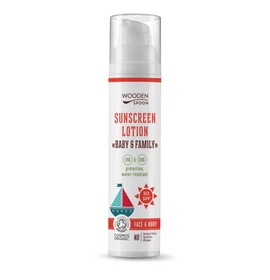 Wooden Spoon Bio naptej és testápoló SPF 50 (100 ml)