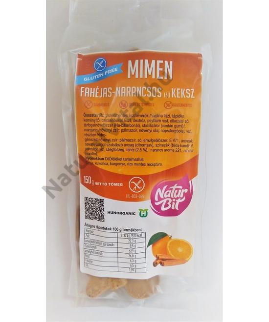 MIMEN KEKSZ NARANCSOS ÍZŰ-FAHÉJAS 150 G