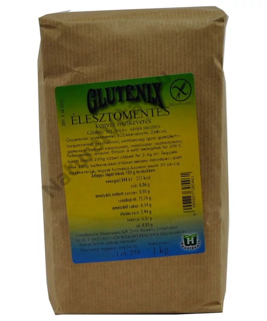 GLUTENIX 1 KG ÉLESZTŐMENTES GLUTÉNMENTES LISZTKEVERÉK
