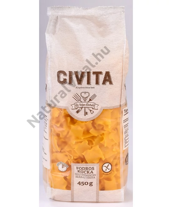 CIVITA TÉSZTA FODROS NAGYKOCKA 450 G