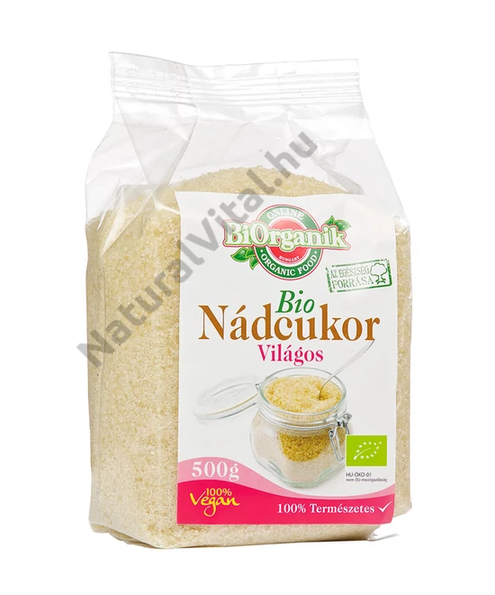 BIORGANIK NÁDCUKOR VILÁGOS 500G