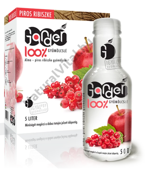 GARDEN FRISS ALMALÉ 80% PIROSRIBIZLI VELŐ 20% 500ML