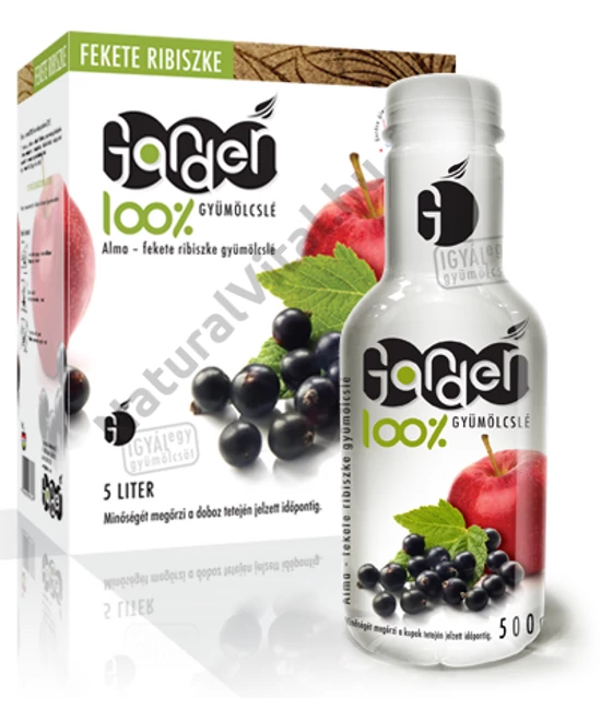GARDEN FRISS ALMALÉ 80% FEKETE RIBIZLI 20% 500ML