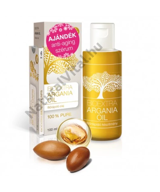 BIOEXTRA ARGANIA OIL BŐRÁPOLÓ OLAJ+BEAUTY CAPS 100ML