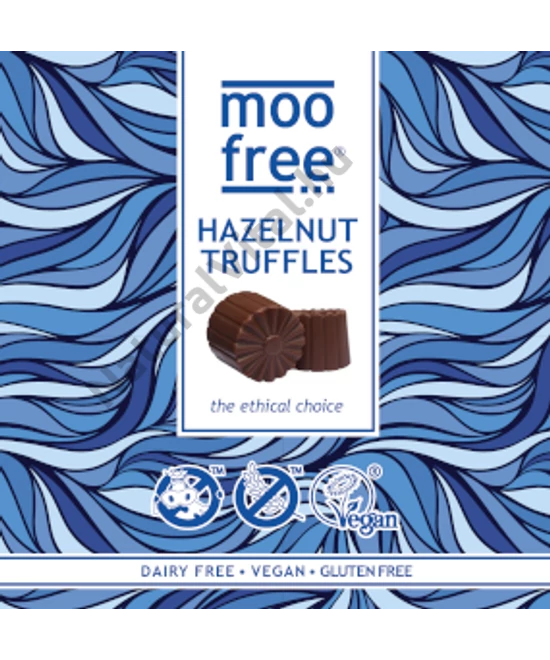 MOO FREE TEJMENTES GLUTÉNMENTES CSOKOLÁDÉ PRALINÉ DESSZERT MOGYORÓKRÉMMEL 108G