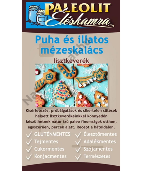 ÉLÉSKAMRA PUHA ÉS ILLATOS MÉZESKALÁCS LISZTKEVERÉK 200G