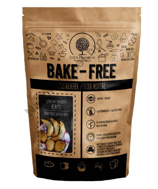 BAKE-FREE SZÉNHIDRÁTCSÖKKENTETT KENYÉR LISZTKEVERÉK 1000G