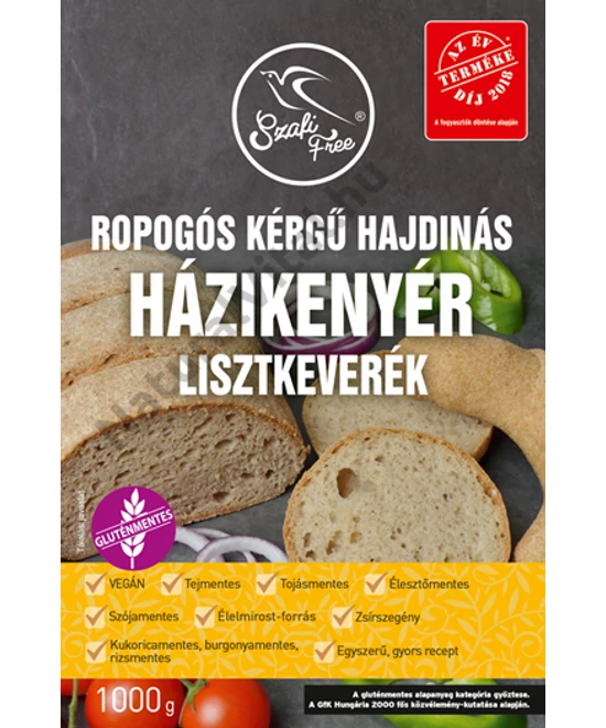 SZAFI FREE ROPOGÓS KÉRGŰ HAJDINÁS HÁZIKENYÉR LISZTKEVERÉK 1000G