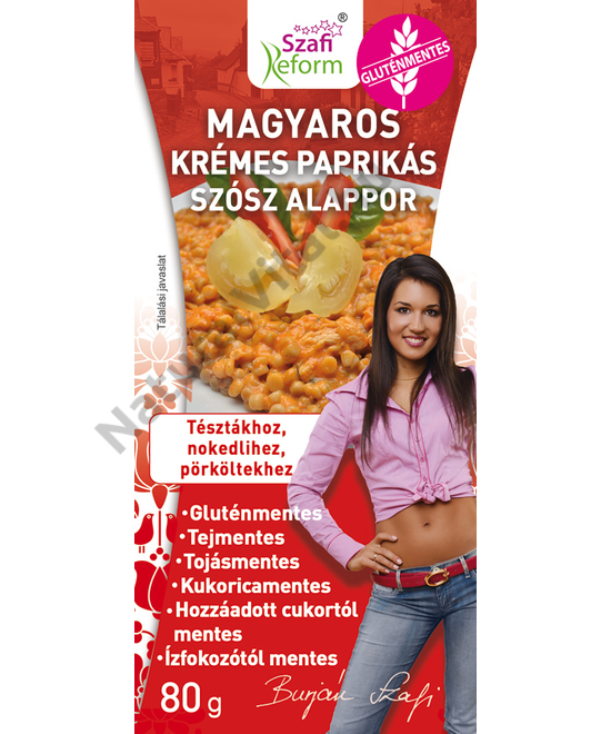 SZAFI REFORM MAGYAROS KRÉMES PAPRIKÁS SZÓSZ ALAPPOR 80G
