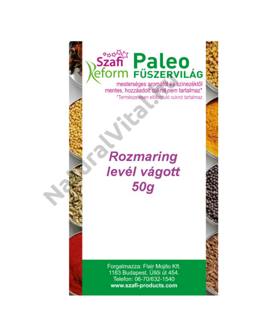 SZAFI REFORM PALEO ROZMARING LEVÉL VÁGOTT 50 G