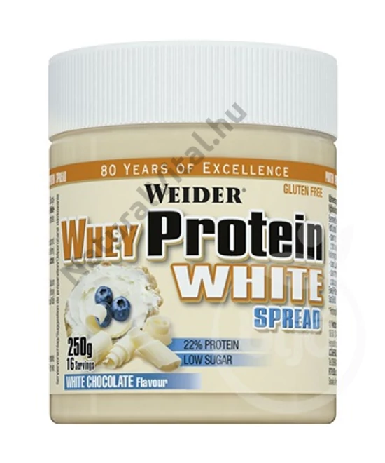 WEIDER FEHÉRCSOKIS MOGYORÓKRÉM PROTEINNEL 250 G