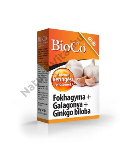  BIOCO FOKHAGYMA + GALAGONYA + GINKGO BILOBA 60 DB