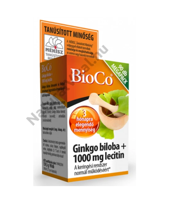 BIOCO GINKGO BILOBA + 1000 MG LECITIN MEGAPACK 90 DB