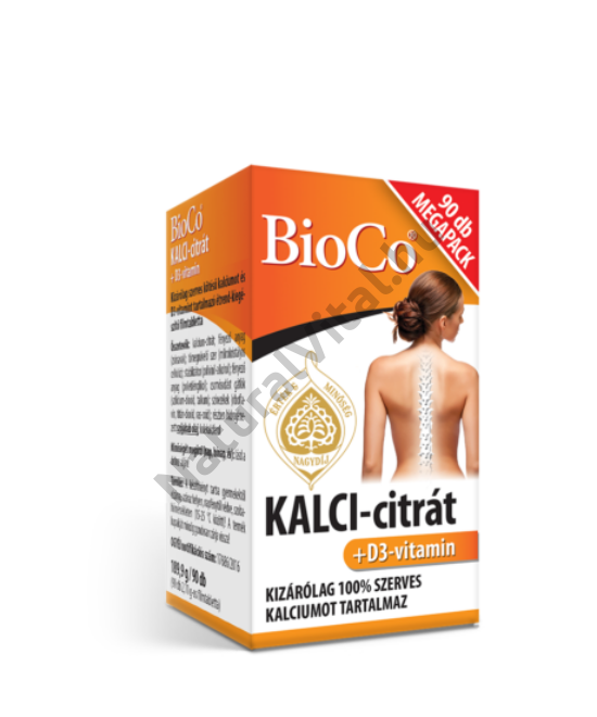 BIOCO KALCI-CITRÁT+D3-VITAMIN MEGAPACK 90 DB
