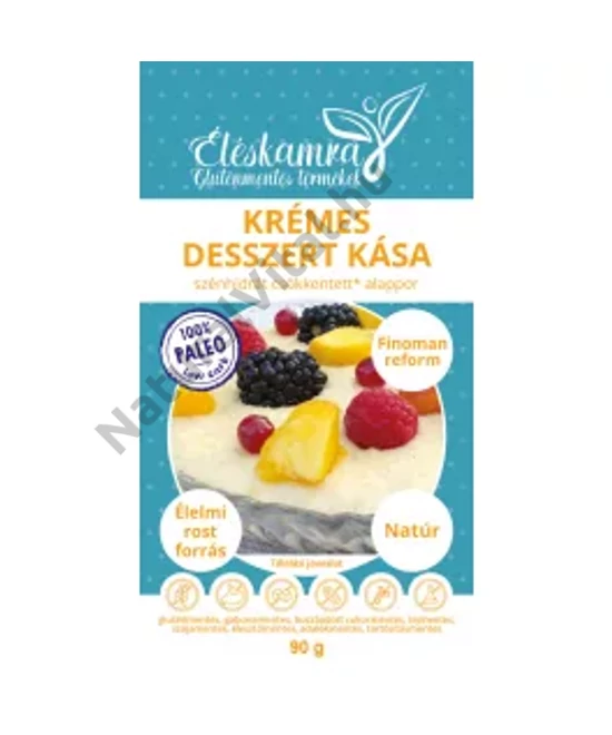ÉLÉSKAMRA KRÉMES DESSZERT KÁSA ALAPPOR SZÉNHIDRÁT CSÖKKENTETT 90 G