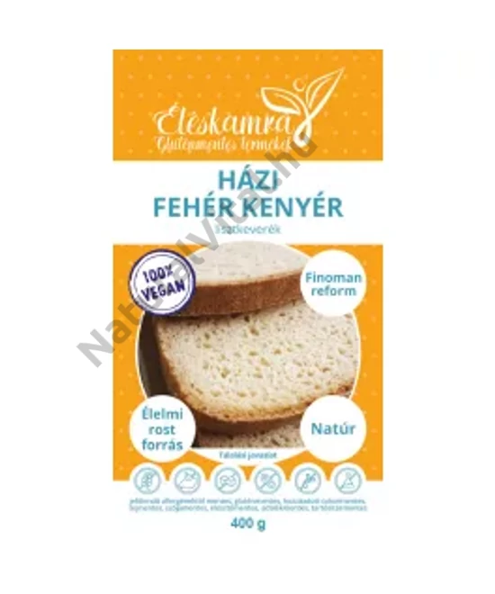 ÉLÉSKAMRA HÁZI VEGÁN FEHÉR KENYÉR 400G (régen Anyasüti)