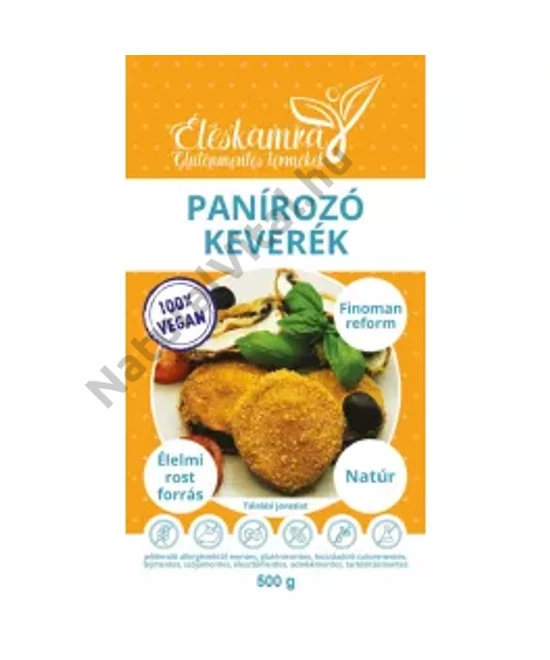 ÉLÉSKAMRA VEGÁN PANÍROZÓ KEVERÉK GLUTÉNMENTES 500 G (RÉGEN ANYASÜTI)