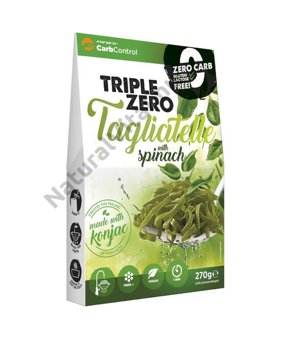 Forpro zero kalóriás tészta spenóttal - tagliatelle cukor/zsír/laktóz/glutén/szójamentes 270 g