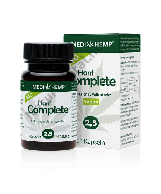 MEDI HEMP Bio Kender Complete Capsules 2,5%,  60db