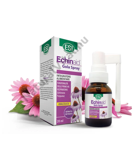 ESI® Alkoholmentes Echinacea torokspray - Több, mint 500 fújásra elegendő! Mentás ízű, cukormentes.