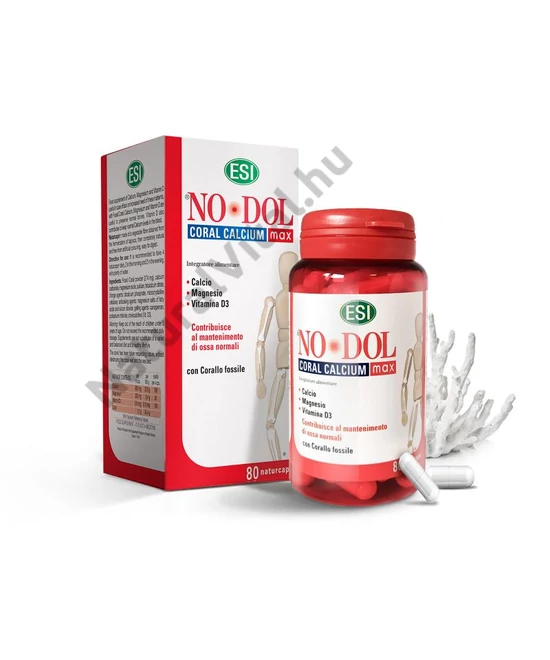 ESI® Korall kalcium kapszula - magnéziummal és D3 vitaminnal, nehézfém- mentes, szerves termék.