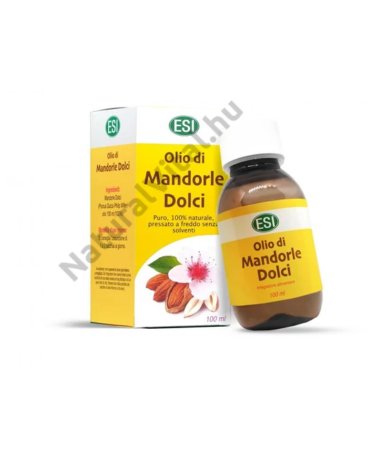 ESI®100%-os hidegen sajtolt mandulaolaj 100 ml - Oldószer nélkül előállított, külsőleg -belsőleg alkalmazható.