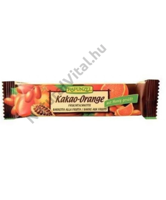 Rapunzel bio gyümölcsszelet kakaó-narancs 40 g
