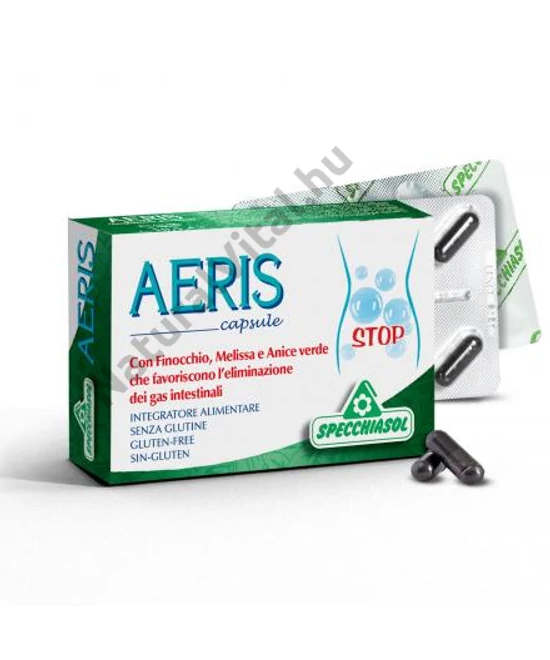 Specchiasol® AERIS kapszula - növényi szén, gyógynövények, illóolajok és mangán a jó emésztésért