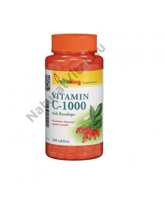 Vitaking C-1000 C-vitamin tabletta csipkebogyóval 100db