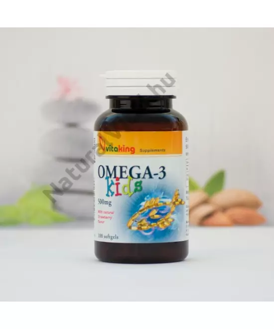 Vitaking Omega-3 Kids halolaj 500 mg kapszula gyerekeknek 100 db