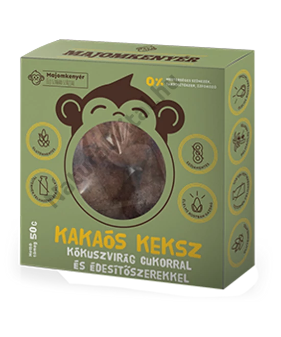 MAJOMKENYÉR KAKAÓS VEGÁN KEKSZ 50 G