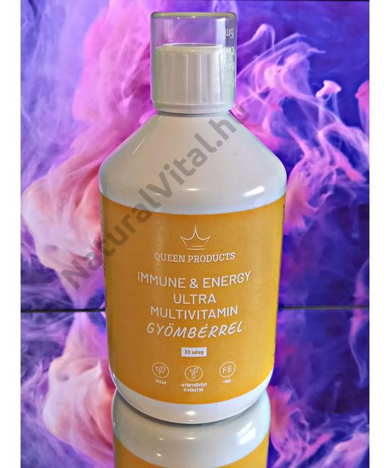 QueenProducts-Immune+Energy Ultra Multivitamin Gyömbérrel – 500ml