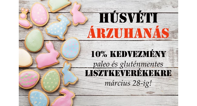 Húsvéti akció gluténmentes és paleo lisztkeverékekre!